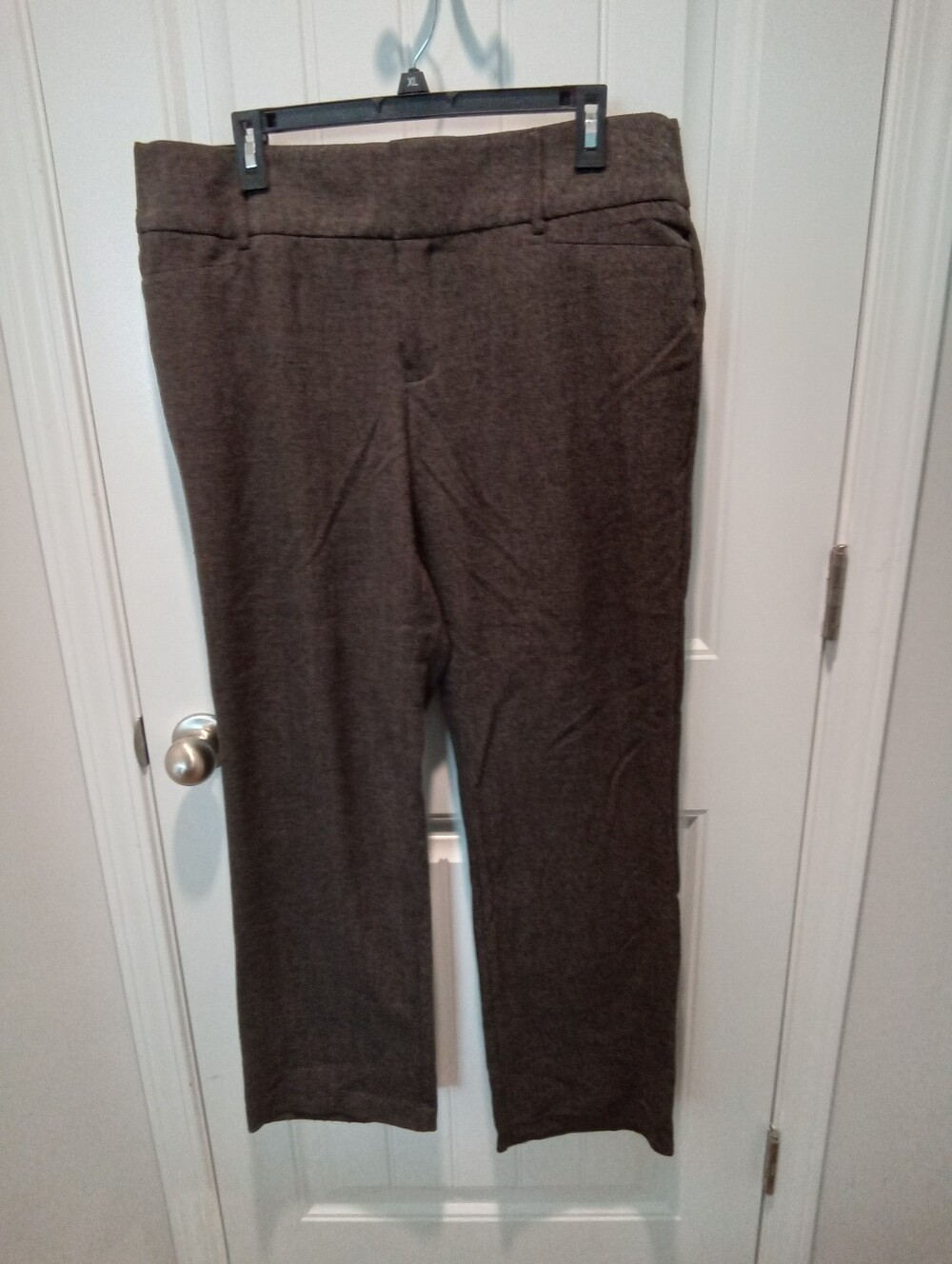 Apt.9 Modern Fit Career Trousers Sz 14 Flat Front Slash Pockets Straight Leg Fit - Picture 2 of 13